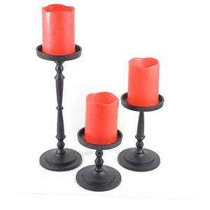 Bougeoirs Vintage Petites Bougies Basses En Métal Bâtons Bougeoirs Mariage Fête De Noël Décor De Table - Product Image 5