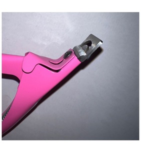 Cortaúñas acrílicas rosas, cortador de cutículas de borde recto de acero inoxidable - Product Image 3