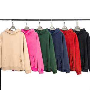 Sweat à capuche de haute qualité 100% coton 450 gsm pull lourd hommes broderie personnalisée logo hommes sweats à capuche surdimensionnés - Product Image 1