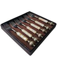 Topseller Ensemble de fourchettes en acier inoxydable Design de poignée de vadrouille de qualité supérieure pour cuisine hôtel et fête couverts de haute qualité combinent durabilité