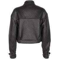 Veste en cuir à manches longues pour filles Veste en cuir véritable pour femmes de qualité supérieure dans un style motard Vente en gros