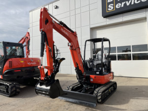 Mini-excavatrices sur chenilles Kubota KX057-5 d'occasion, capacité de la benne de 1,5 m³, poids de la machine de 564 kg, faible consommation de carburant, 1 an de garantie, à vendre - Product Image 6