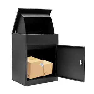 MB73 en çok satan sıcak satış galvanizli çelik posta kutusu siyah paket teslimat kutuları ev için ekspres kutusu parsel posta kutusu dışında