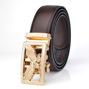 Direct Selling Leather <b>Belt</b> <b>Men</b> Leather Automatic Buckle Versatile Cowhide Trendy <b>Men's</b> Pants <b>Belt</b> Made In Pakistan - Product Image 3