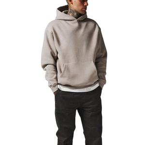 100% Sudadera con capucha de algodón Hombres Mujeres Peso pesado Sudadera con capucha de gran tamaño Impresión de logotipo personalizado OEM - Product Image 6