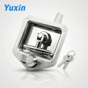 YX-MSK858-1 Stainless Steel T <strong>Panel</strong> Handle Fold Canopy Flush Lock Recessed Handle Lock for Tool Boxes Heavy Duty Truck Trailer - Product Image 2