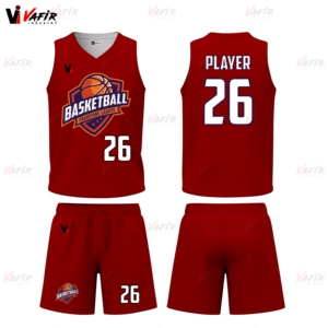 Cómodo conjunto de uniforme de baloncesto transpirable sin mangas que absorbe el sudor pantalones cortos equipo deportivo para ejercicio de verano vafir - Product Image 4