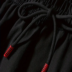 กางเกงขาสั้นตาข่ายผ้าฝ้ายระบายอากาศสองชั้นของผู้ชาย XS กลางเอวตรงลำลองกันรอยยับคุณสมบัติซักกลางแจ้ง - Product Image 6