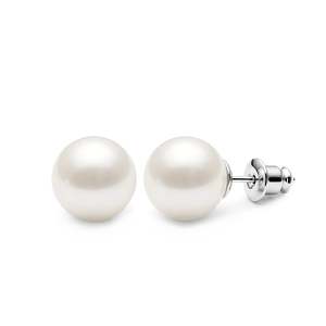 Boucles d'oreilles à clous en perles Jeulia à haute brillance, design simple et élégant - Product Image 1