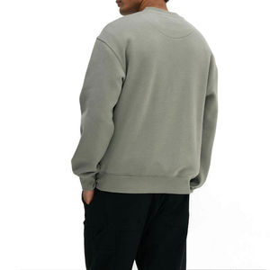 Sudaderas Extra Grandes para Hombre, Mezcla de Algodón, Tela de Felpa Suave, Corte Regular, Color Sólido, 100% Algodón, Estilo Urbano de Invierno - Product Image 5