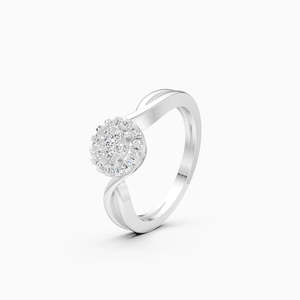 Bague Éternelle en Diamant de Laboratoire Torsadé, Éclat Quotidien Durable |   0,23 ct en or jaune, blanc et rose 9 carats - Product Image 3