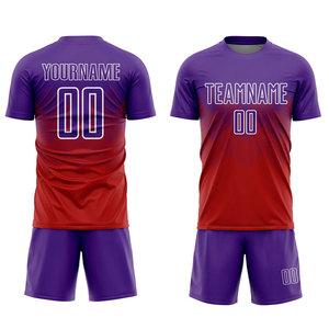 Nuevos uniformes de fútbol sublimados de alta calidad, tela transpirable de poliéster 100%, traje de fútbol con impresión por sublimación personalizada disponible - Product Image 1