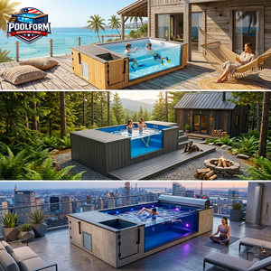 Customizable Container Swimming <b>Pool</b> Prefabricated Fiberglass Above Ground UV Resistant Corrosion-resistant Wind-Proof - Product Image 5