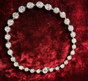 Elégant collier en argent sterling 925 intemporel Rivière Gradué Moissanite Fine Jewelry - Product Image 3