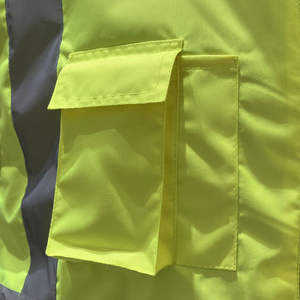 Chaleco de seguridad sin mangas de alta visibilidad con cinta reflectante para trabajadores de la construcción y exteriores - Product Image 5