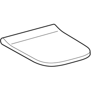 Couvre-siège de toilette carré Geberit SMYLE avec mécanisme de dégagement rapide et de fermeture douce, couleur blanche - GEBERIT - Product Image 5