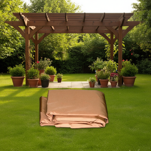 Amicasa OREGON - Cubierta para Gazebo de Poliéster Beige de 4x3 m para Pérgola, Pabellón y Espacio Exterior - Product Image 3