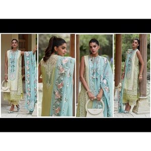 Ensemble de costumes pour femmes Crimson X Saira Shakira Luxury Lawn 2026 'Mountain Love'-D6 A-TC-612 - Product Image 2
