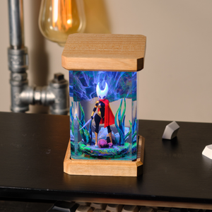 Lámpara de Resina Epoxi Personalizada, Lámpara de Resina Epoxi, Lámpara de Arte de Madera y Resina, Lámpara de Noche Personalizada, Regalo Hecho a Mano, Halloween - Product Image 1