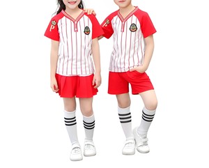 Usine en gros blanc uniforme scolaire t-shirt pantalon pour filles garçons conception personnalisée gratuite Polyester/coton groupe d'âge scolaire - Product Image 2