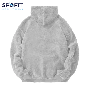 Custom Design Winter <b>Sherpa</b> Fleece Hoodie Unisex 100% Cotton Eco-Friendly Oversized Pullover <b>Sherpa</b> Fluffy Hoodies - Product Image 6