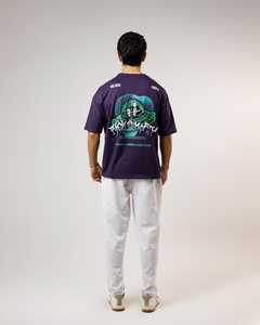 เสื้อยืดพิมพ์ลายโอเวอร์ไซส์กราฟิกแนวสตรีทเสื้อยืดผ้าฝ้ายน้ำหนักตัวใหญ่แนวสตรีทเสื้อยืดโอเวอร์ไซส์ออกแบบได้ตามต้องการ - Product Image 3