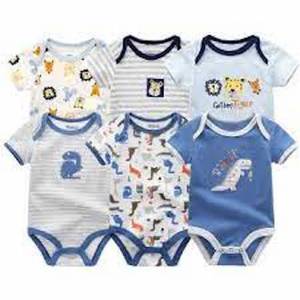 Venta caliente 100% mono de algodón para niños recién nacidos ropa de bebé mameluco con cierre de botón a presión - Product Image 3