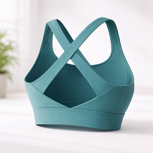 Sujetador Deportivo Transpirable Sin Costuras Acanalado para Mujer - Sujetador Deportivo Elástico de Alta Sujeción con Relleno Extraíble para Yoga y Fitness - Product Image 3