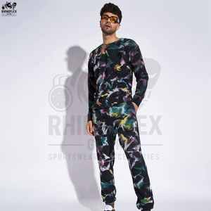 ชุดวอร์มมัดย้อมสำหรับผู้ชายใส่ออกกำลังกายในยิมเสื้อวอร์มย้อมสีสำหรับฤดูหนาว - Product Image 2