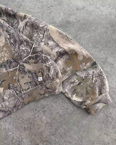 เสื้อฮู้ดลายกลายพรางสำหรับผู้ชายเสื้อฮู้ดลายต้นไม้ดิจิทัลผ้าฝ้ายผสมแนวสตรีทแบบกำหนดเอง - Product Image 4