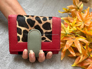 New Real Handmade Hair on Hide Animal Print Fur Leather Women <b>Wallets</b> Stylish Colorful Multi Uses Purse ATM <b>Card</b> Holder <b>Wallets</b> - Product Image 2