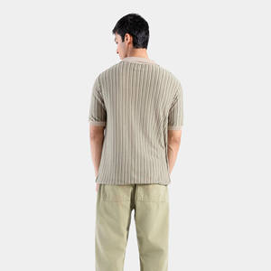 ผู้ชายลายเสื้อหลวม Fit แขนสั้นเสื้อยืดรักบี้เสื้อโปโลโลโก้ที่กําหนดเอง - Product Image 6