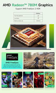 หน้าจอขนาดใหญ่15.9นิ้วแล็ปท็อปสำหรับเล่นเกม Intel I9 144Hz 1366x768 16GB DDR5 512GB SSD แป้นพิมพ์ภาษาอังกฤษแบบพกพาปลั๊ก US - Product Image 4