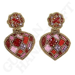 ต่างหูแฟชั่นแบบทำมือสุดโรแมนติกเครื่องประดับที่ได้แรงบันดาลใจจากความรักประดับลูกปัดรูปหัวใจสำหรับวันวาเลนไทน์งานแต่งงานในชีวิตประจำวัน - Product Image 6