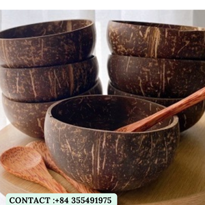 Cuencos de cáscara de coco vietnamitas hechos a mano/Ecológico y duradero/Sra. Jessi - Product Image 1