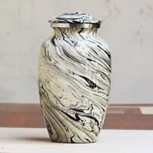 โกศบรรจุอัฐิทำมือจากอะลูมิเนียมและทองเหลือง โกศขนาดเล็กสำหรับงานศพและอนุสรณ์ - Product Image 1