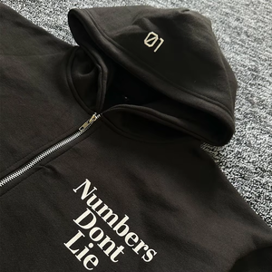 Premium Quality Sweatsuit Screen Printed Sweatsuit 100% Cotton Sweatsuit <b>Pullover</b> Zipper Hoodie And Stacked Pant Latest Design - Product Image 2