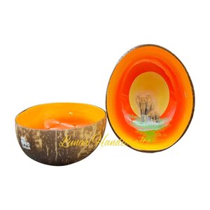 ชุดชามกะลามะพร้าวแบบทำมือเป็นมิตรต่อสิ่งแวดล้อมดีไซน์โบราณที่ทันสมัยสำหรับปาร์ตี้อาหารขายส่งจากเวียดนาม - Product Image 4