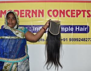 100% vente en gros brut non transformé vierge vendeur paquet de cheveux naturels bouclés humains vietnamiens Extensions de cheveux - Product Image 4