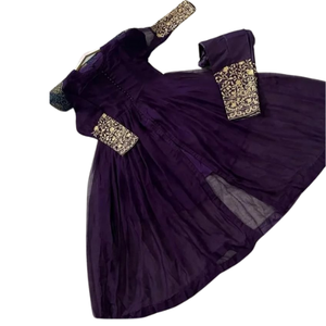 เดรสผ้าจอร์เจียอินเดียชุดปากีสถานผ้าโพลีเอสเตอร์ระบายอากาศใส่ไปงานปาร์ตี้สวมใส่ตามสั่งสี/ไซส์ของผู้หญิง - Product Image 2