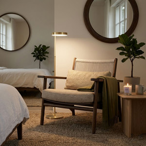 <span class=keywords><strong>Fauteuil</strong></span> de salon d'extérieur/intérieur en teck massif de qualité supérieure, style scandinave moderne, <span class=keywords><strong>fauteuil</strong></span> de jardin tressé, mobilier de patio résistant aux intempéries <span class=keywords><strong>pour</strong></span> hôtel en Australie - Product Image 3