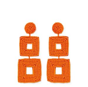 Pendientes de cuentas de semillas con diseño de cuentas colgantes para fiestas, ligeros y hechos a mano. - Product Image 1