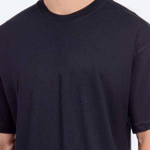 Venta al por mayor 250 GSM 100% algodón tela hombres camisetas logotipo personalizado impresión tallas grandes opciones personalizable liso camiseta para hombres - Product Image 4