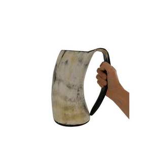 Perfecto cuerno de búfalo Medieval hecho taza de cerveza Drinkware para restaurante Bar beber cerveza porciones uso tazas de cuerno vikingo - Product Image 1
