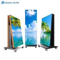 Pantalla LED Plegable con Protección IP65, Densidad de Píxeles P1.8-P2.5, Resolución 1080P, Gama de Colores P3 Cinema del 99%, Cartel Portátil