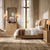 Commode en bois massif minimaliste moderne, plusieurs tiroirs, grande capacité de rangement, meubles de chambre à coucher, luxe sur mesure