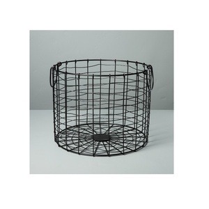 Panier de rangement en fer de luxe Nouveau design Paniers de fruits et légumes alimentaires Panier de rangement Couleur noire Ustensiles de cuisine - Product Image 3