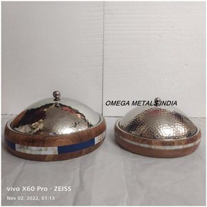 Fabricant Ensemble de casseroles arabes en métal Pot de qualité et chauffe-aliments pour la décoration de la maison et de la cuisine Bon pour servir des casseroles - Product Image 4