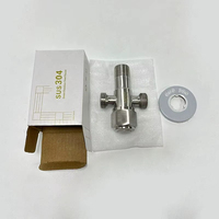 Robinet d'arrêt d'eau chaude et froide 3 voies en acier inoxydable 304 pour usage domestique, populaire, durable, G1/2, accessoires de robinetterie