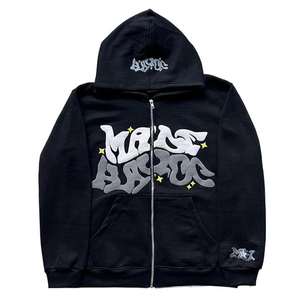 เสื้อฮู้ดผู้หญิงมีสไตล์เสื้อฮู้ดซิปผ้าฝ้าย100% พิมพ์ลายแบบกำหนดเองเสื้อฮู้ดสไตล์ลำลองสำหรับฤดูหนาว - Product Image 1